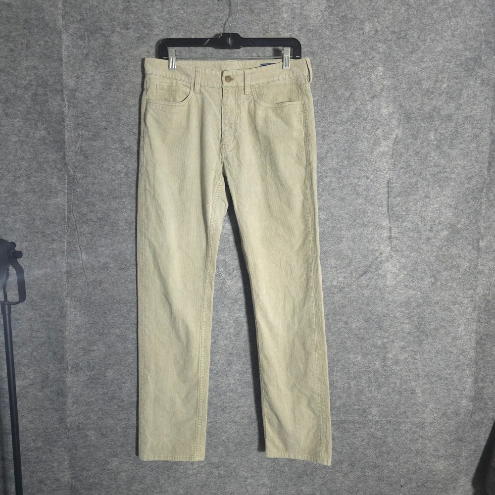 Vineyard Vines Corduroy Pants Mens 31x32 Khaki Straight Fit Stretch 5-Pocket